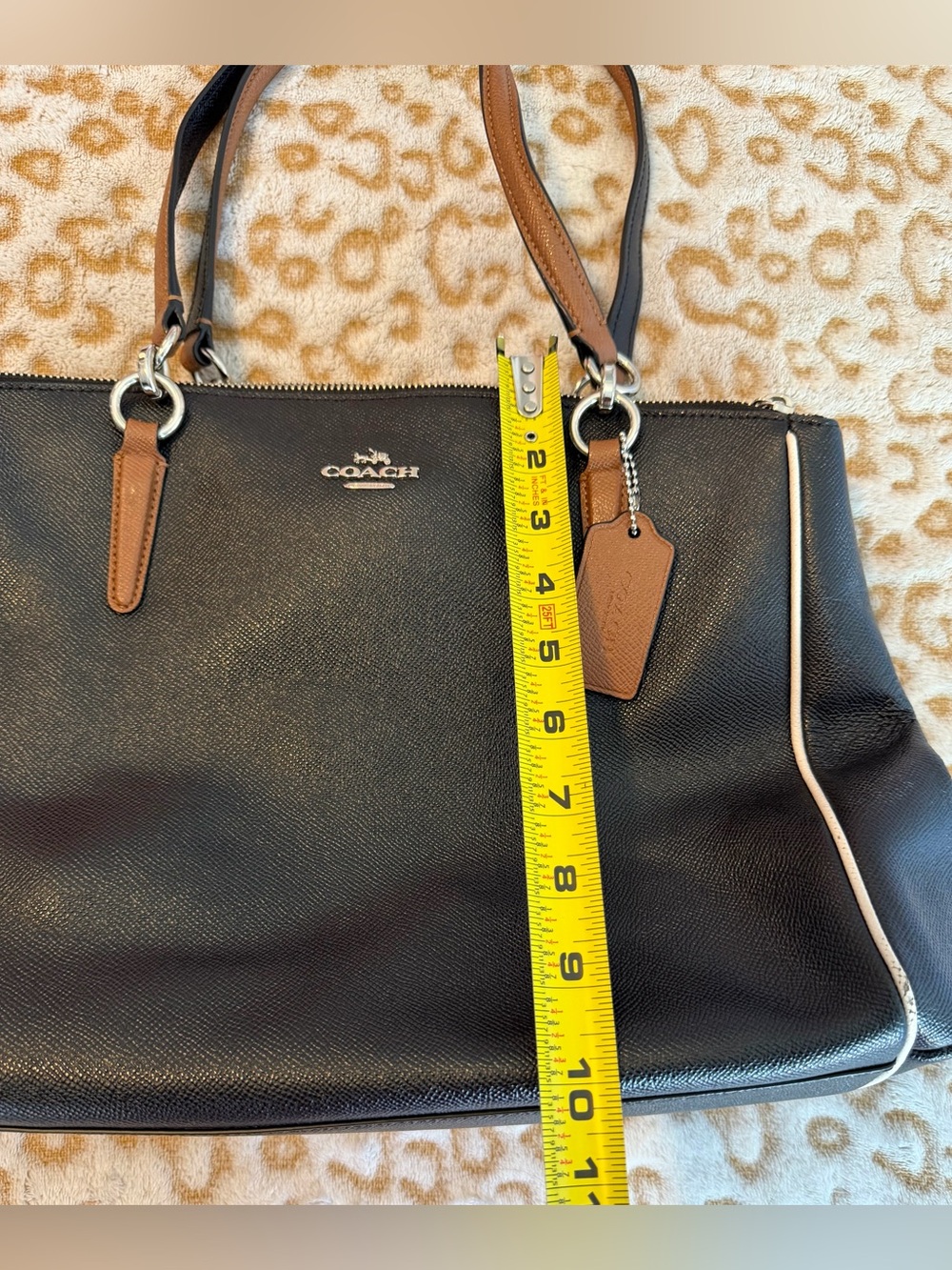Coach Christie Carryall Shoulder Leather
Bag Women’s - Picture 10 of 12